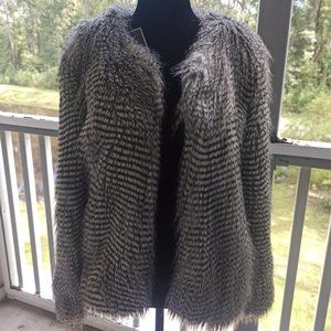 Faux soft short fur coat size S, "G&G" Netherlands